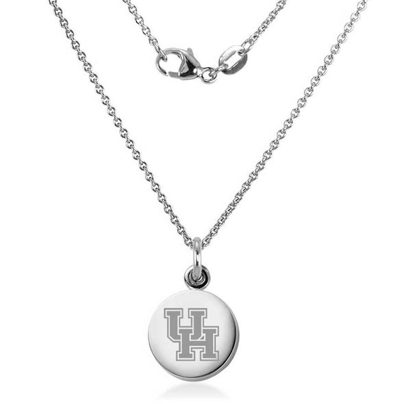 Houston Necklace with Charm in Sterling Silver Shot #1