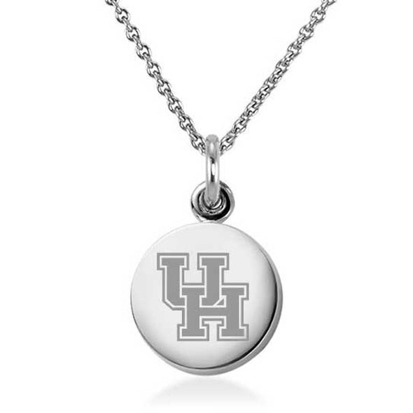 Houston Necklace with Charm in Sterling Silver Shot #2