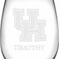 Houston Stemless Wine Glasses Made in the USA - Set of 2 Shot #3