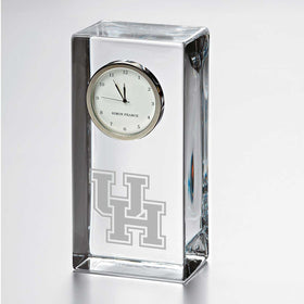 Houston Tall Glass Desk Clock by Simon Pearce Shot #1