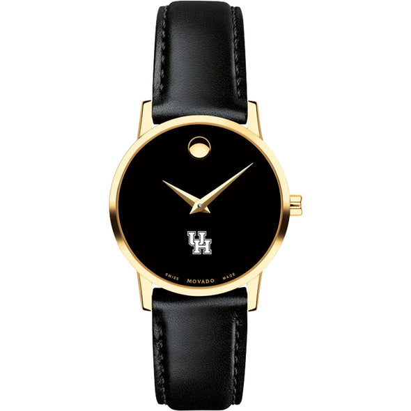 Houston Women&#39;s Movado Gold Museum Classic Leather Shot #2