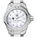 Houston Women's TAG Heuer Steel Aquaracer with Diamond Dial & Bezel