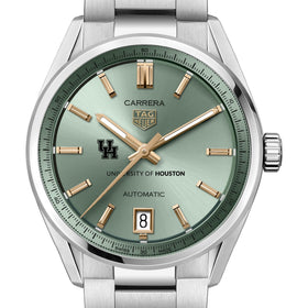 Houston Women's TAG Heuer Steel Carrera Automatic with Green Dial Shot #1