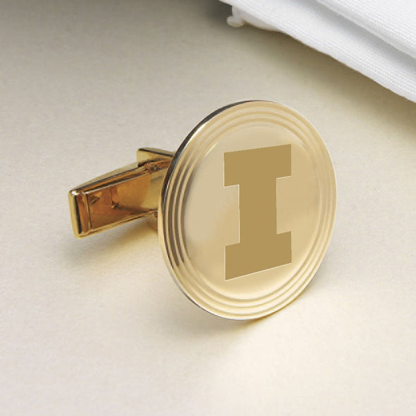 Illinois 14K Gold Cufflinks Shot #2