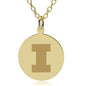 Illinois 14K Gold Pendant & Chain Shot #1