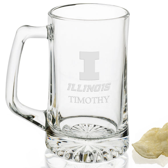 Illinois 25 oz Beer Mug Shot #2