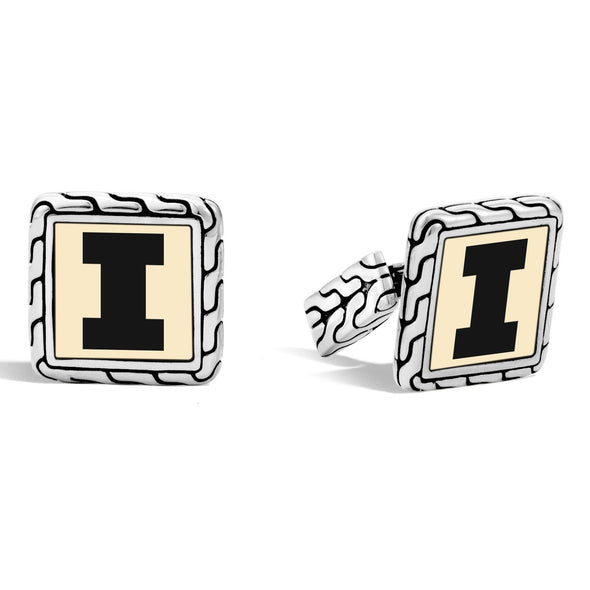 Illinois Cufflinks by John Hardy with 18K Gold Shot #2