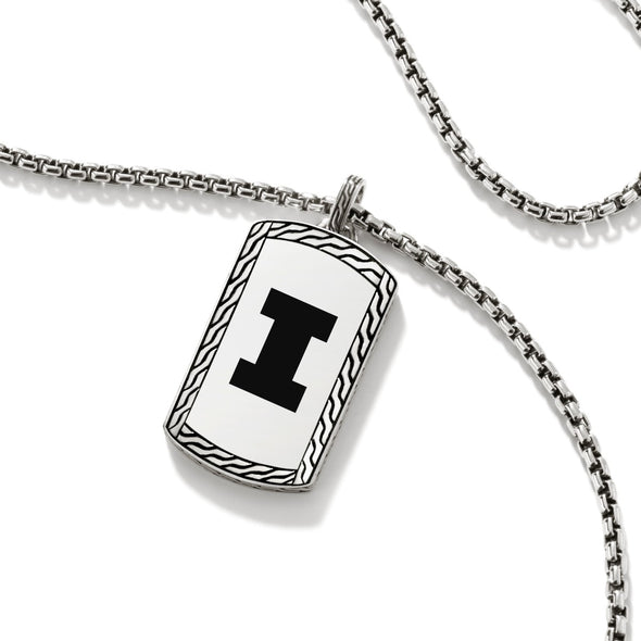 Illinois Dog Tag by John Hardy with Box Chain Shot #3