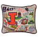 Illinois Embroidered Pillow