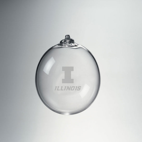 Illinois Glass Ornament by Simon Pearce Shot #1
