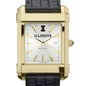Illinois Men's Gold Watch with 2-Tone Dial & Leather Strap at M.LaHart & Co. Shot #1