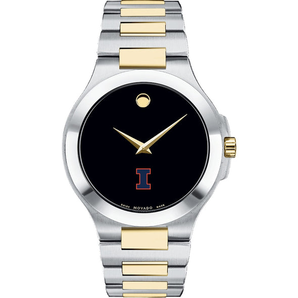 Illinois Men&#39;s Movado Collection Two-Tone Watch with Black Dial Shot #2