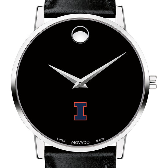 Illinois Men's Movado Museum with Leather Strap Shot #1