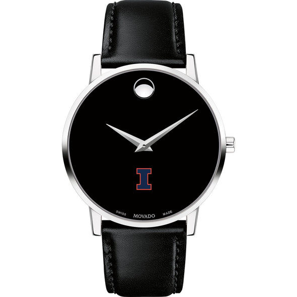Illinois Men&#39;s Movado Museum with Leather Strap Shot #2
