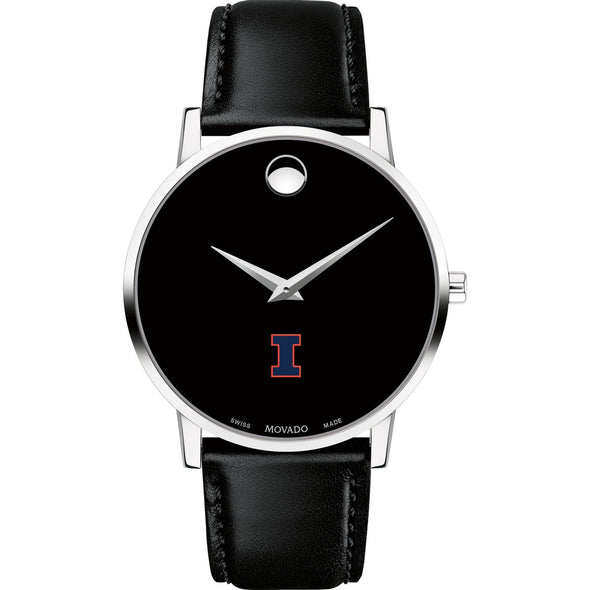Illinois Men's Movado Museum with Leather Strap Shot #2