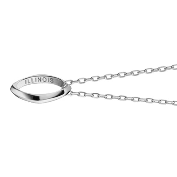 Illinois Monica Rich Kosann Poesy Ring Necklace in Silver Shot #3
