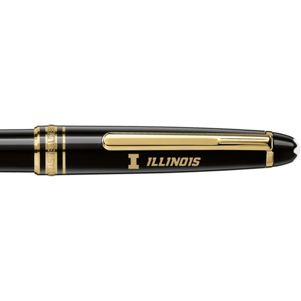 Illinois Montblanc Meisterstück Classique Ballpoint Pen in Gold Shot #2