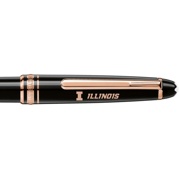 Illinois Montblanc Meisterstück Classique Ballpoint Pen in Red Gold Shot #2