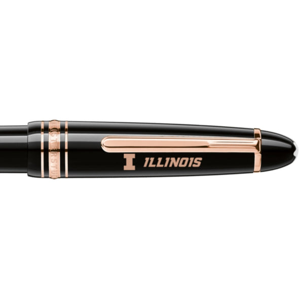 Illinois Montblanc Meisterstück LeGrand Ballpoint Pen in Red Gold Shot #2