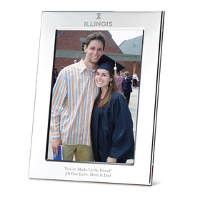 Illinois Polished Pewter 5x7 Picture Frame Shot #1