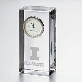 Illinois Tall Glass Desk Clock by Simon Pearce Shot #1