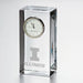 Illinois Tall Glass Desk Clock by Simon Pearce