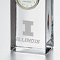 Illinois Tall Glass Desk Clock by Simon Pearce Shot #2