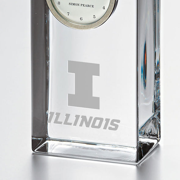 Illinois Tall Glass Desk Clock by Simon Pearce Shot #2