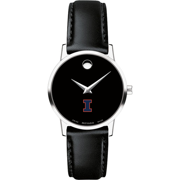 Illinois Women&#39;s Movado Museum with Leather Strap Shot #2