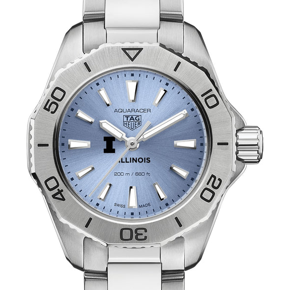 Illinois Women&#39;s TAG Heuer Steel Aquaracer with Blue Sunray Dial Shot #1