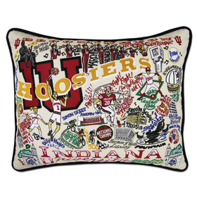 Indiana Embroidered Pillow Shot #1