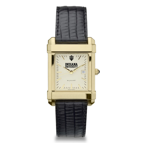 Indiana Men&#39;s Gold Quad with Leather Strap Shot #2