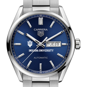 Indiana Men&#39;s TAG Heuer Carrera with Blue Dial &amp; Day-Date Window Shot #1
