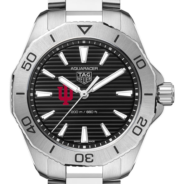 Indiana Men&#39;s TAG Heuer Steel Aquaracer with Black Dial Shot #1