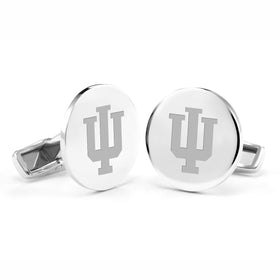 Indiana University Cufflinks in Sterling Silver Shot #1