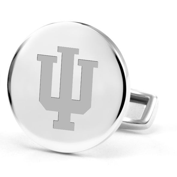 Indiana University Cufflinks in Sterling Silver Shot #2