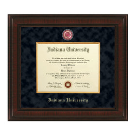 Indiana University Diploma Frame - Excelsior Shot #1