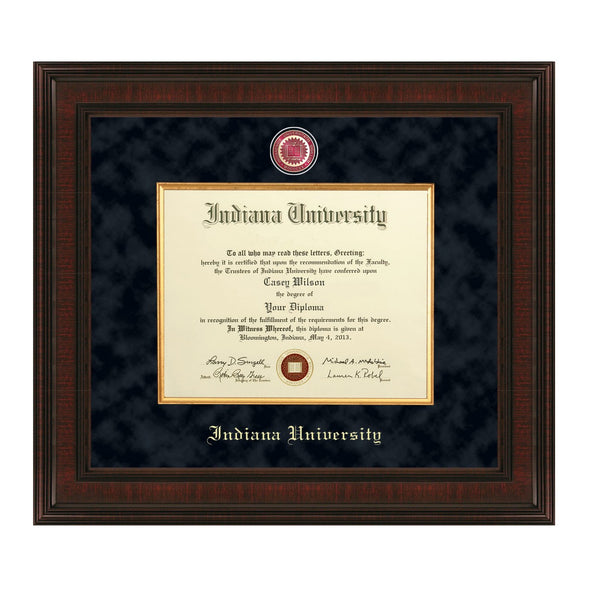 Indiana University Diploma Frame - Excelsior Shot #1