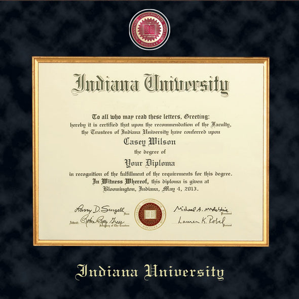 Indiana University Diploma Frame - Excelsior Shot #2