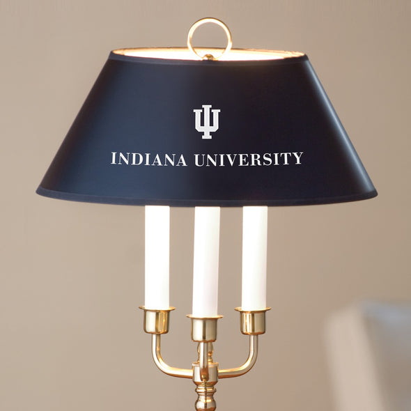 Indiana University Lamp in Brass &amp; Marble Shot #2