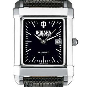 Indiana University Men's Black Quad with Leather Shot #1