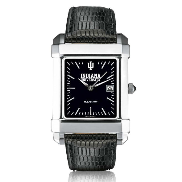 Indiana University Men's Black Quad with Leather Shot #2