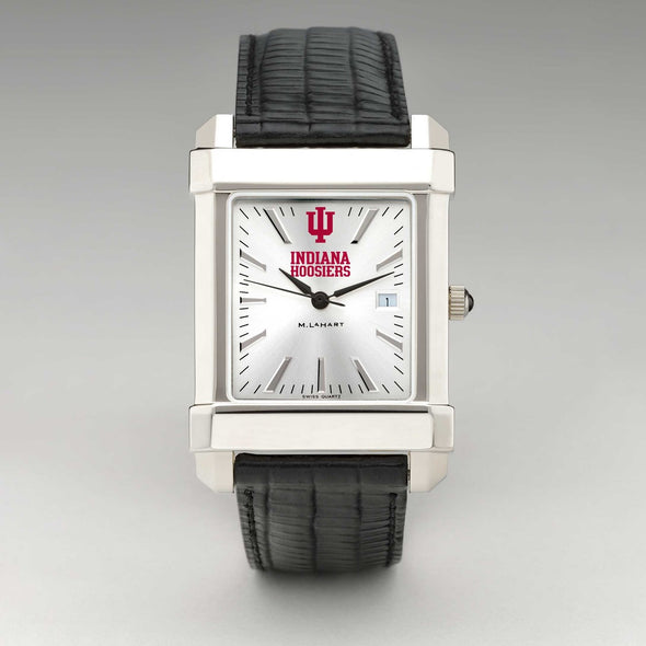 Indiana University Men&#39;s Collegiate Watch with Leather Strap Shot #2