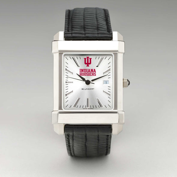 Indiana University Men's Collegiate Watch with Leather Strap Shot #2