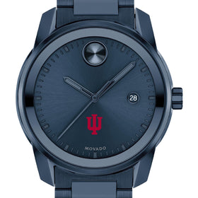 Indiana University Men&#39;s Movado BOLD Blue Ion with Date Window Shot #1
