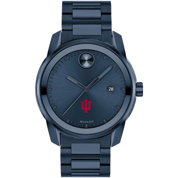 Indiana University Men&#39;s Movado BOLD Blue Ion with Date Window Shot #2