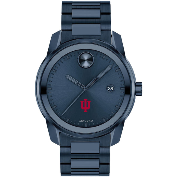 Indiana University Men's Movado BOLD Blue Ion with Date Window Shot #2