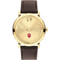 Indiana University Men's Movado BOLD Gold with Chocolate Leather Strap Shot #2
