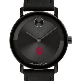 Indiana University Men's Movado BOLD with Black Leather Strap Shot #1