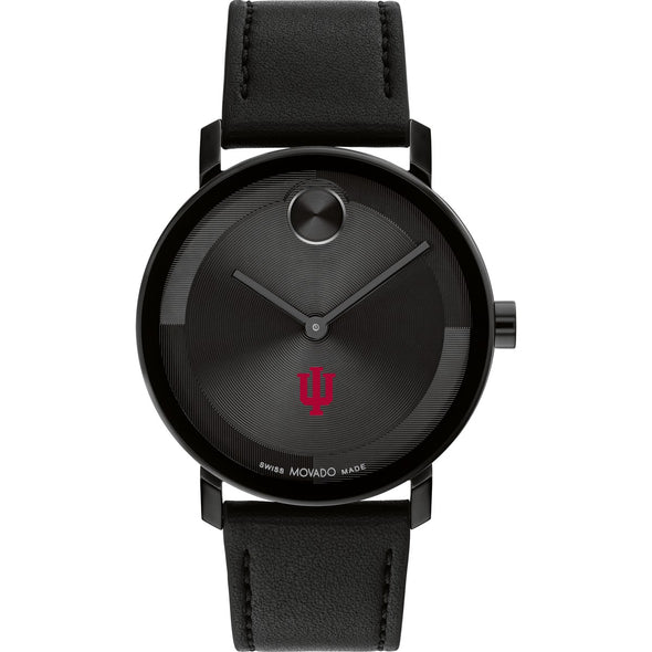 Indiana University Men's Movado BOLD with Black Leather Strap Shot #2